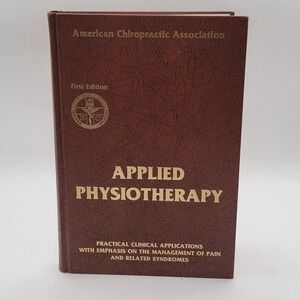 Jaskoviak Applied Physiotherapy Hardcover 1st Ed 3rd Printing Chiropractic EX